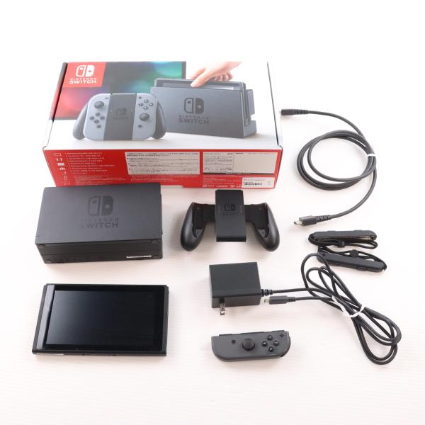 『中古即納』{Switch} (本体) Nintendo Switch(ニンテンドースイッチ) Joy-Con(L)/R グレー 任天堂(HAC-S-KAAAA)(20170303)