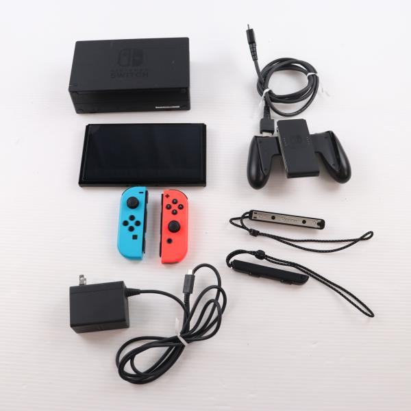 『中古即納』{Switch} (本体) Nintendo Switch(ニンテンドースイッチ) 有機ELモデル Joy-Con(L) ネオンブルー/(R) ネオンレッド 任天堂(HEG-S-KABAA)(20211008)