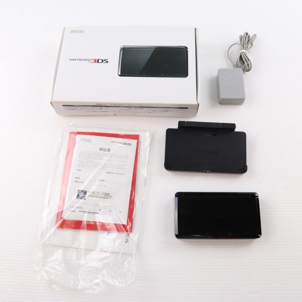 『中古即納』{3DS} (本体) ニンテンドー3DS クリアブラック 任天堂(CTR-S-KGBA)(20131010)