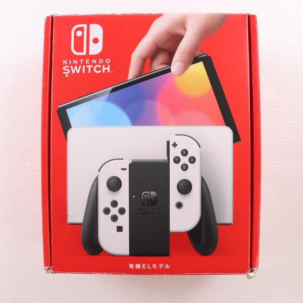 『中古即納』{Switch} (本体) Nintendo Switch(ニンテンドースイッチ) 有機ELモデル Joy-Con(L)/(R) ホワイト 任天堂(HEG-S-KAAAA)(20211008)