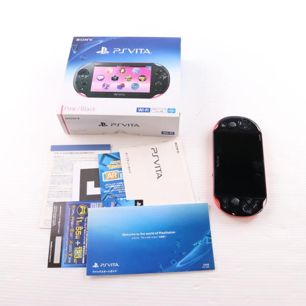 『中古即納』{PSVita} (本体) PlayStation Vita(プレイステーションVita) Wi-Fiモデル ピンク/ブラック SCE(PCH-2000ZA15)(20131010)