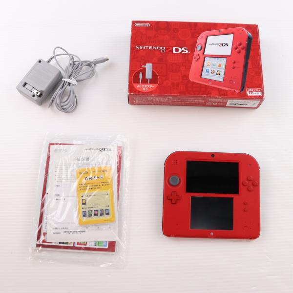 『中古即納』{3DS} (本体) ニンテンドー2DS レッド 任天堂(FTR-S-RCAA)(20160915)