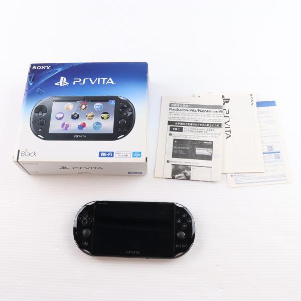 『中古即納』{PSVita} (本体) PlayStation Vita(プレイステーション ヴィータ) Wi-Fiモデル ブラック SCE(PCH-2000ZA11)(20131010)
