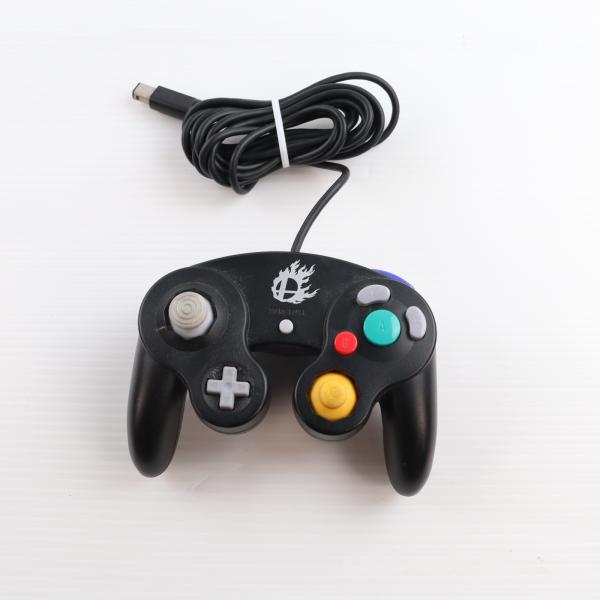 『中古即納』{ACC}{WiiU} ニンテンドーゲームキューブ コントローラ スマブラブラック 任天堂(DOL-A-CKB)(20141206)