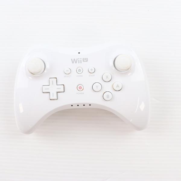 『中古即納』{ACC}{WiiU} (USB充電ケーブル無し) Wii U PROコントローラー Shiro 白 シロ 任天堂(WUP-A-RSWA)(20121208)