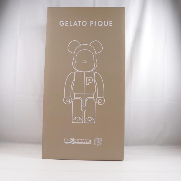GELATO PIQUE(ジェラート ピケ) × BE@RBRICK(ベアブリック) 1000% BEIGE(ベージュ) 完成品 可動フィギュア メディコム・トイ 中古即納』{FIG} GELATO PIQUE(ジェラート ピケ) × BE@RBRICK(ベア