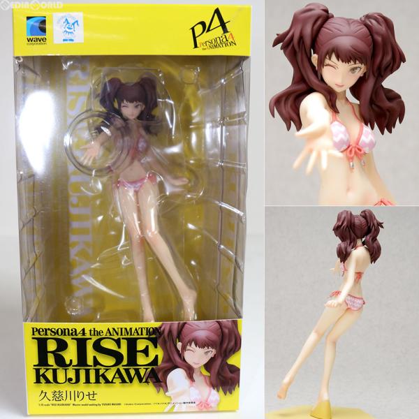『中古即納』{FIG} BEACH QUEENS(ビーチクイーンズ) 久慈川りせ(くじかわりせ) ペルソナ4 1/10 完成品 フィギュア(NF-184) ウェーブ(WAVE)(20121120)