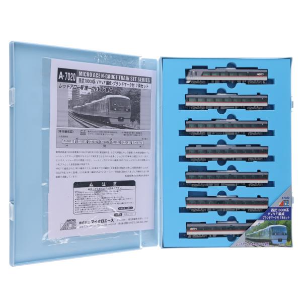 『中古即納』{RWM} A7020 西武10000系 VVVF編成 ブランドマーク付 7両セット(動力付き) Nゲージ 鉄道模型 MICRO ACE(マイクロエース)(20191226)