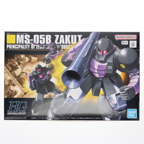 【中古】「非常に良い」HGUC 1/144 MS-05B ザクI 黒い三連星仕様 (MSV) 中古即納』{PTM} (再々販) HGUC 1/144 MS-05B ザクI 黒い三連星仕様