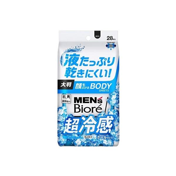 液たっぷり乾きにくい！大判！顔も体もこれ１枚！顔もふけるボディシート。○全身のベタつき・ニオイの元となる汗や皮脂をすっきり落とす。○厚手のメッシュシートでしっかりふきとれ、肌にやさしいふき心地。○メントール（清涼剤）配合。○超冷感クールタイ...