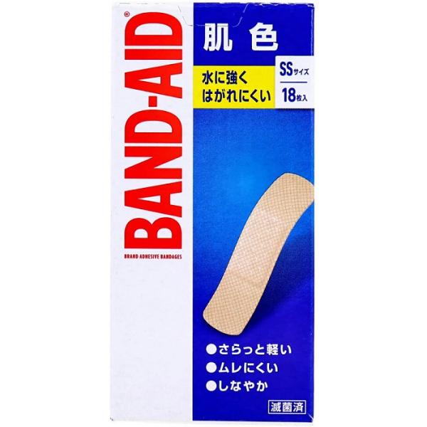 貼り心地が良く、端からはがれにくい「オーバル形」を採用。ユニークなカタチがパッド部分(創傷部分)にかかるストレスを軽減します。また、テープの端が丸くなったことではがれにくい。すべてのバンドエイド(R)は滅菌済です。テープサイズ：10×38ｍｍ