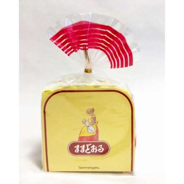 ままどおる（5個入り）　三万石の代表銘菓　　ママドールずっと変わらないやさしい味わいのままどおる。注意　5〜9月夏季の時期はクール便を推奨いたします、注文画面から発送方法の変更をクール便にて発送の変更をお願い申し上げます。エシレ　鳩サブレ　...