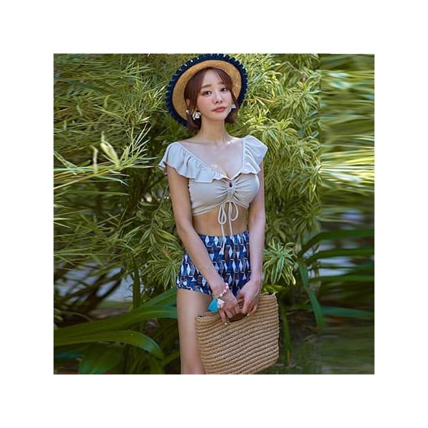 夏服 水着 ビキニ ハイウエスト オフショルダー レディース かわいい 大きいサイズ Buyee Buyee Japanese Proxy Service Buy From Japan Bot Online