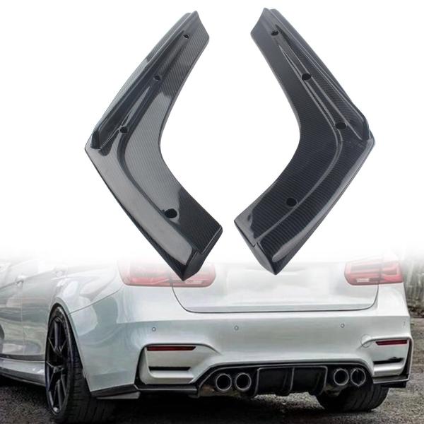 リアルカーボンファイバーリアバンパーディフューザー サイドスプリッター コーナーカバー スポイラープロテクター BMW F80 M3 F82 F83 M4 20