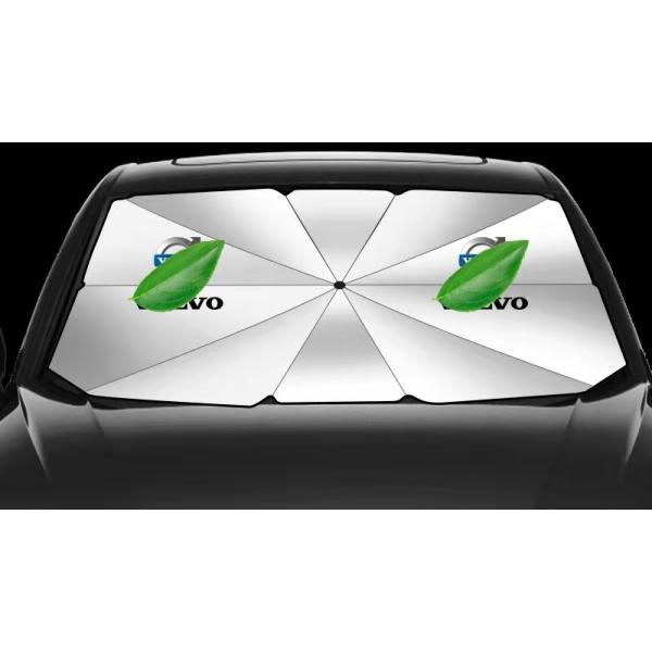 ボルボ 専用 サンシェード 折り畳み 傘型 日除け UVカット 収納袋付 取付簡単 LOGO付 XC40 XC60 XC90 V40 V50 V60