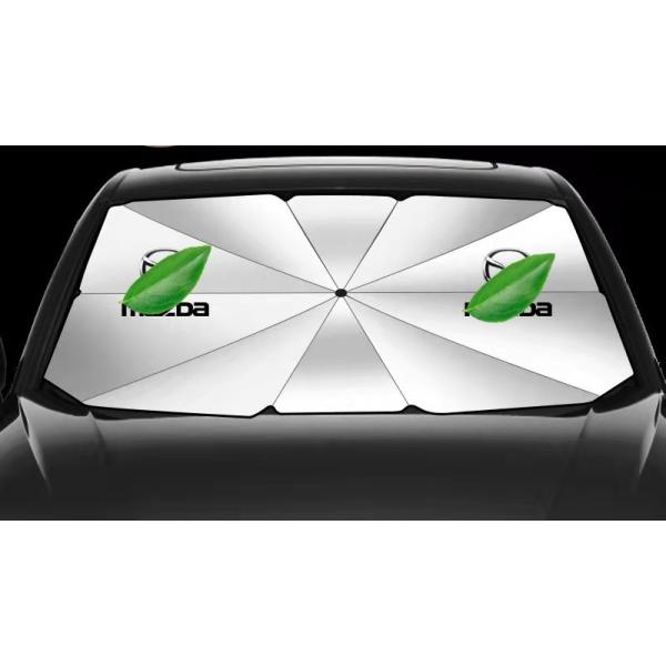 マツダ 専用サンシェード 折り畳み 傘型 日除け UVカット 収納袋付 取付簡単 LOGO付 CX 3 30 5 60 7 8 80 MAZDA3 6