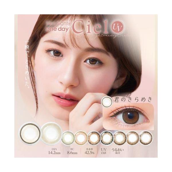 アイレ ネオサイト ワンデー シエル UV 2箱セット ポスト便 送料無料 1箱5枚入り カラーコンタクト カラコン 度あり 1day Ciel
