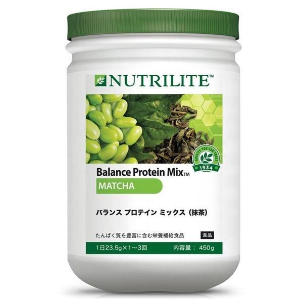 【ポイント最大+10%！】8/22(土)限定！アムウェイ ニュートリライト バランス プロテイン ミックス （抹茶）450g
