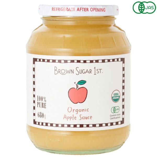 他サイト： 【12/5(金)限定！ポイント+4％】アップルソース オーガニック 無添加 BROWN SUGAR 1ST. ブラウンシュガーファースト 有機アップルソース(瓶タイプ) 680gの商品画像