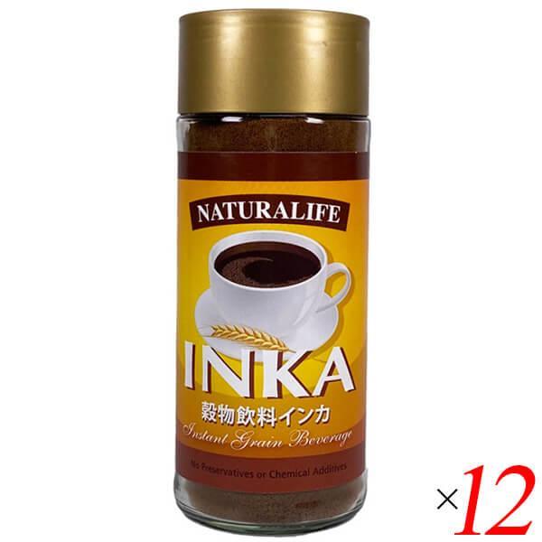 穀物コーヒー ディカフェ デカフェ 穀物コーヒー インカ 100g 12本 送料無料