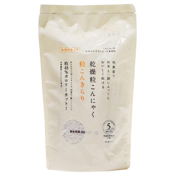 他サイト： 【5/9(土)限定！ポイント+7％！】乾燥粒こんにゃく 粒こんきらり 325g（65g×5本入） ムカゴこんにゃく芋使用 小分けタイプ 炊飯・料理にの商品画像