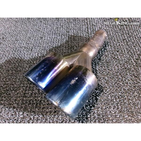 社外 マフラーカッター エンド テールエンド 出口 デュアル出し 青焼き