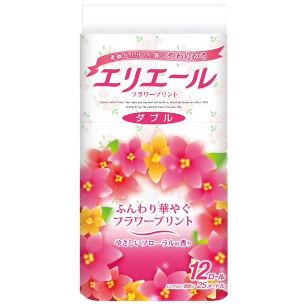 他サイト： エリエールフラワープリント12Rダブルの商品画像