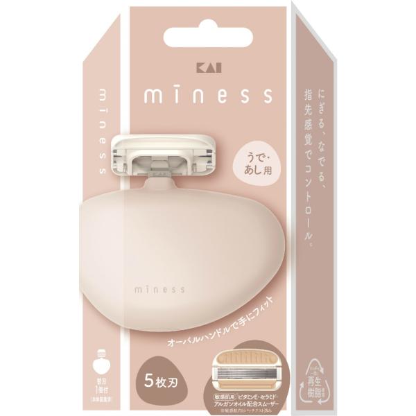 GA0136 miness うで・あし用カミソリ 1個 貝印 返品種別A