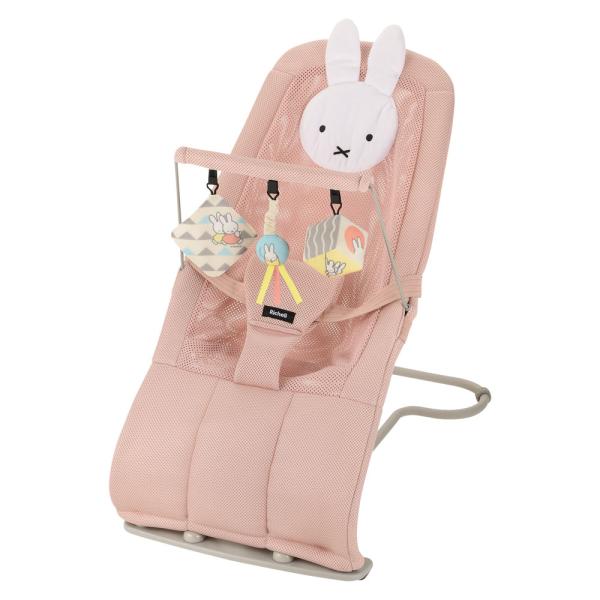他サイト： リッチェル ミッフィー バウンシングシート おもちゃ付G ピンクベージュ 1個入の商品画像