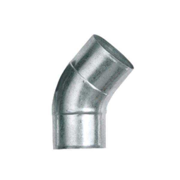 45° L管 125φ スパイラルダクト・フレキシブルダクト用 : 冷凍空調