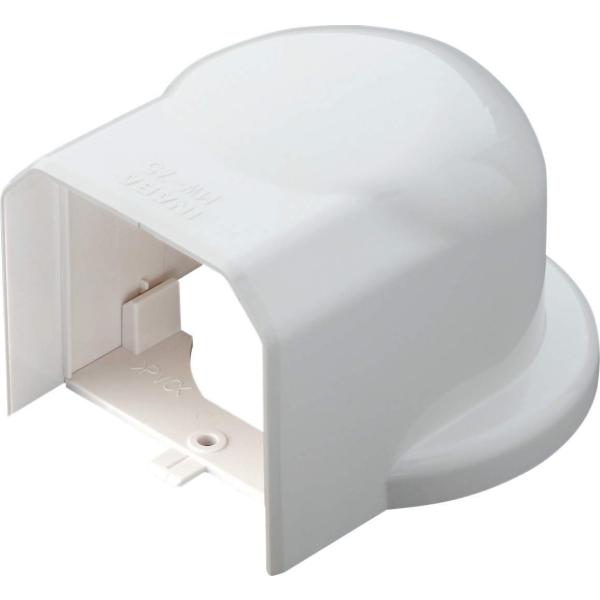 因幡電工 スリムダクトMD室内用 MW ウォールコーナー 75タイプ ネオホワイト MW-75-W (20個セット) mega-store_mw-75