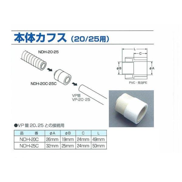ユーシー産業 EVUC 本体カフス NDH-25C : 冷凍空調エアコン工具の