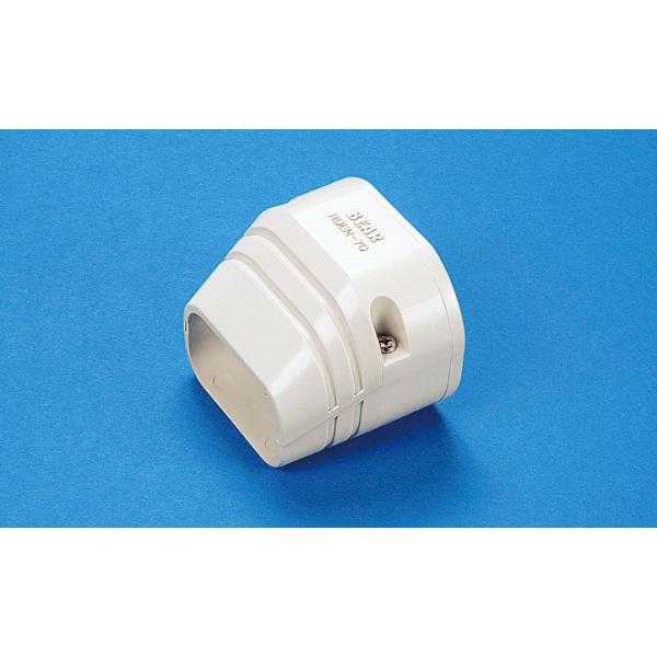 バクマ工業 エアコン配管化粧カバー RDEN-70 アイボリー 端末カバー