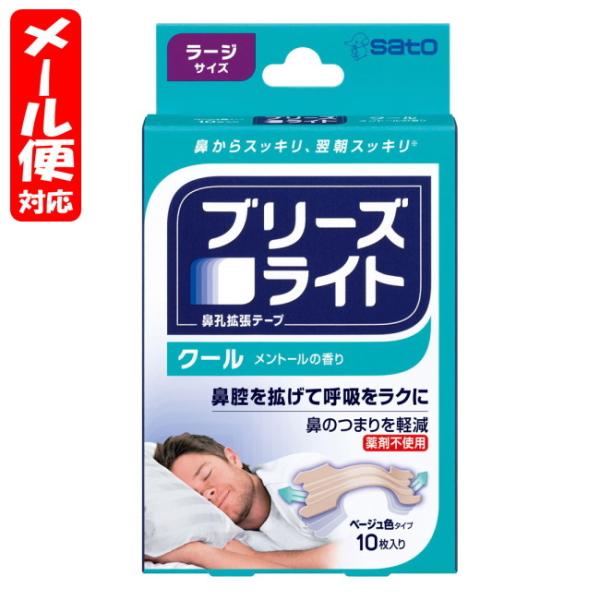 他サイト： 【メール便08】ブリーズライト クール ラージサイズ (10粒入) 佐藤製薬の商品画像