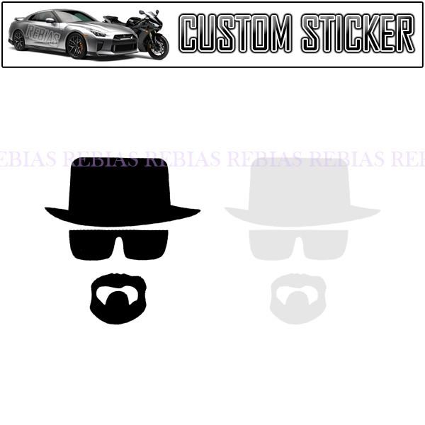 ステッカー ミスター Mr サングラス ハット 髭 ダンディ 紳士 バイク 家電 カスタム ドレスアップ man mens