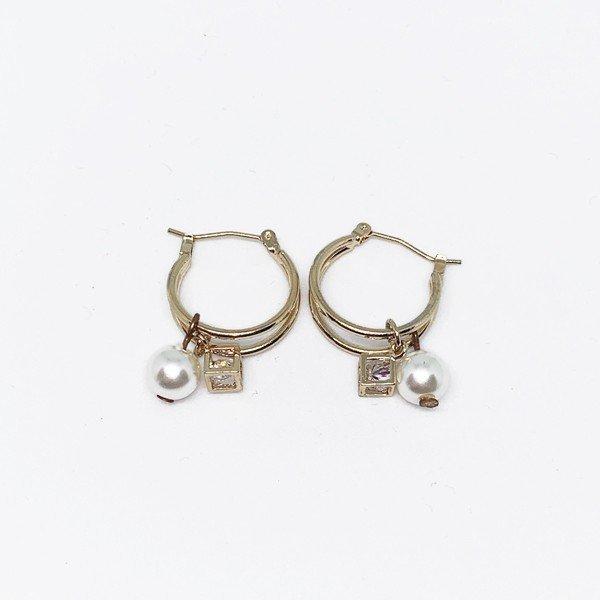 ジュエリー シンプル 華奢 パール ピアス イヤリング ゴールド  Earrings  レディース