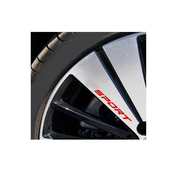 カスタム スポーク ステッカー SPORT 4枚セット ホイール ドレスアップ WHEEL
