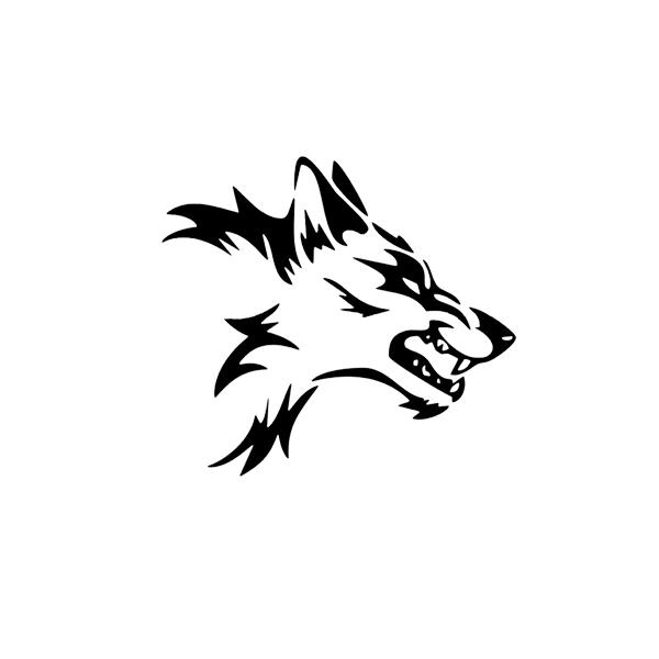 ステッカー ワイルドウルフ wild wolf 狼 カスタム ドレスアップ ウォールステッカー