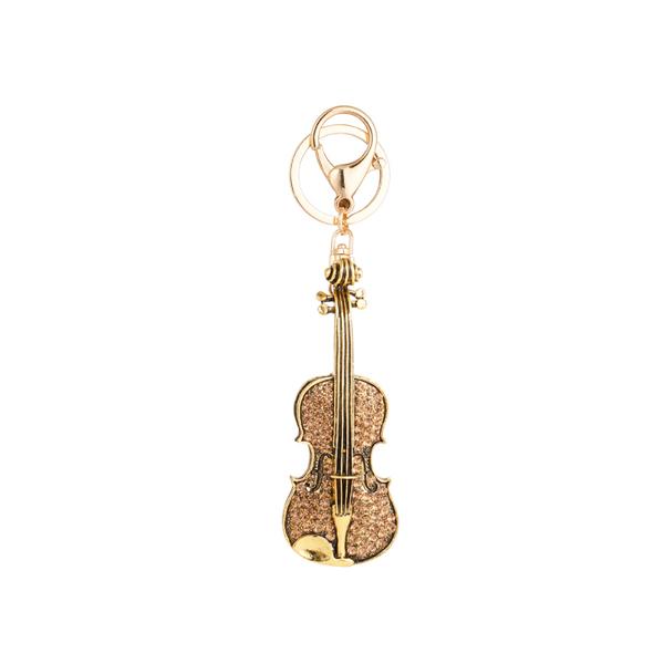 ジュエル バイオリン VIOLIN キーホルダー チャーム ラインストーン JEWEL キーリング 楽器