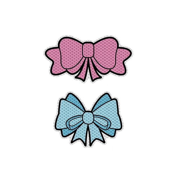 ステッカー ファンシー リボン 反射 リフレクト RIBBON ヘルメット バイク