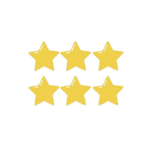 ステッカー スリースターズ 星 反射 リフレクト カスタム シール STAR