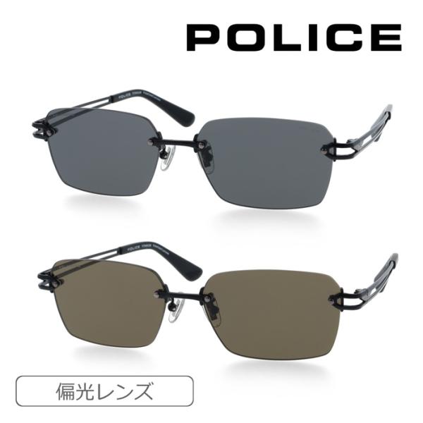 POLICE ポリス 偏光サングラス ORIGINS SPLT68J col.530P/531P 56mm 紫外線 UVカット チタニウム 2026年 2color