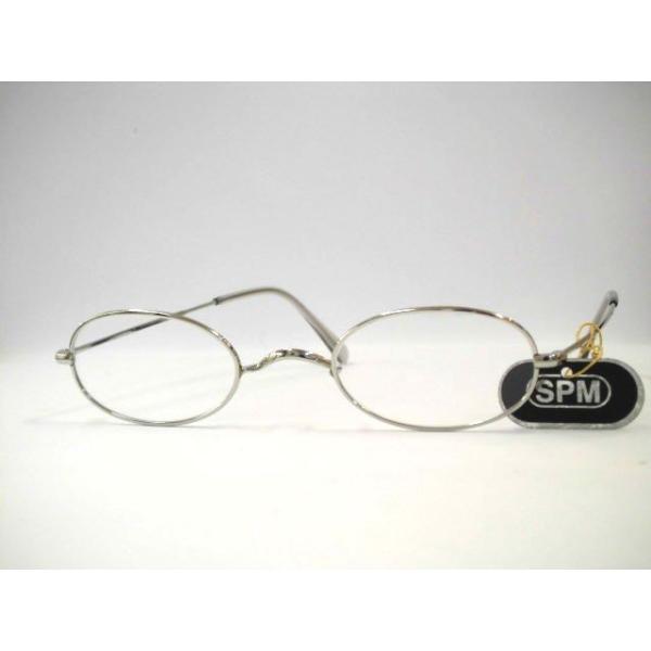 錆びにくいサンプラチナ一山オーバルめがね 日本製鼻なし小さめ