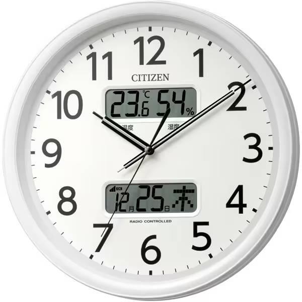 ◎シチズン◎CITIZEN◎リズム時計◎電波時計◎掛け時計◎電波掛け時計◎ CITIZEN シチズン（リズム時計） 電波掛時計 8FYA06-003 温度・湿度