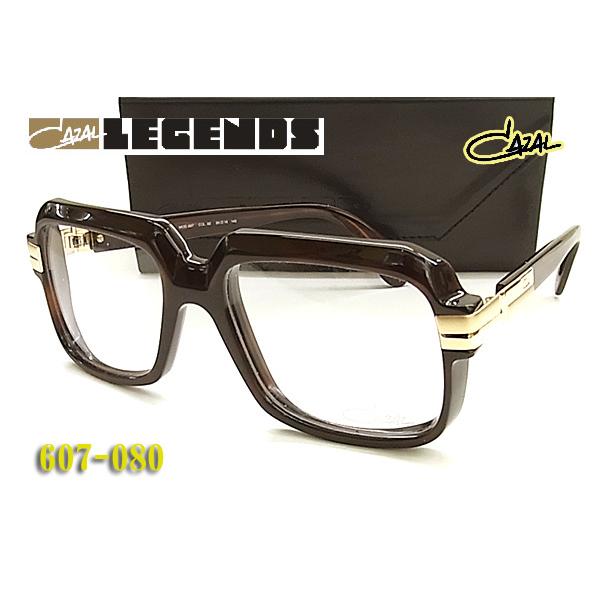 CAZAL カザール 伊達眼鏡 (サングラス) LEGENDS 607-080 ブラウン 太リム 607 C080