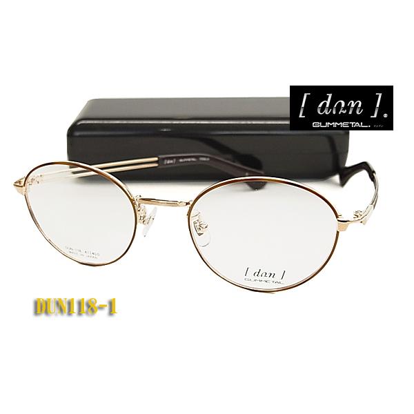 DUN ドゥアン メガネ フレーム DUN118-1 ゴールド/デミ 丸めがね 眼鏡