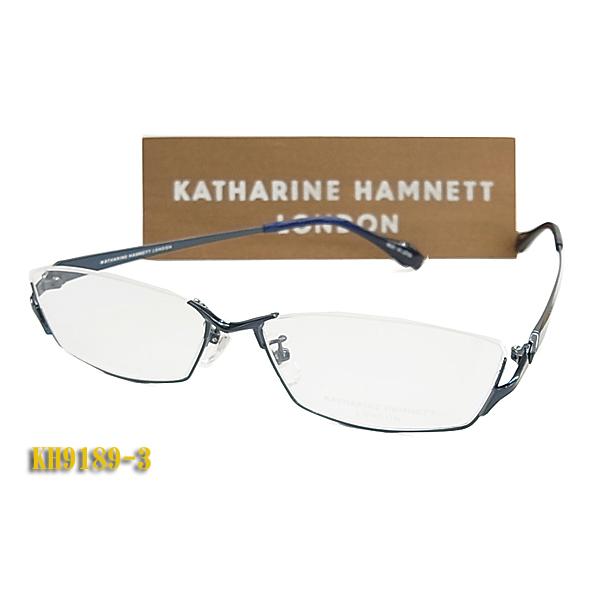 KATHARINE・HAMNETT キャサリンハムネット メガネ フレーム KH9189-3 正規品 日本製 アンダーリム チタン 眼鏡