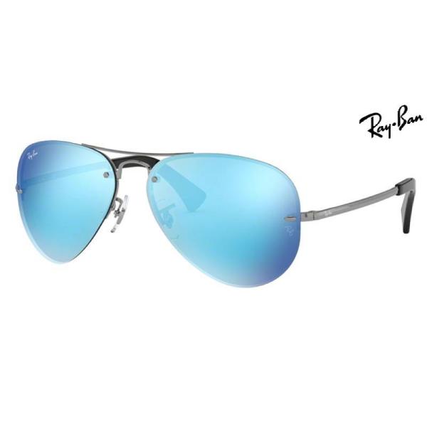 【未使用美品】Ray-Ban RB3449 サングラス メタルフレーム 正規品 Ray-Ban（レイバン） サングラス RB3449-004/55 ミラー 正規品 RB3449