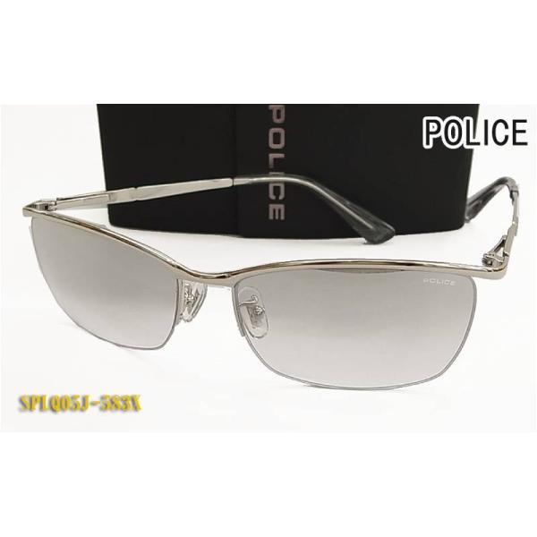 POLICE（ポリス） サングラス SPLQ05J-583X シルバーミラー 正規品