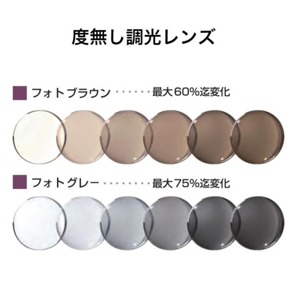 メーカー：イトーレンズ屈折率：1.56(ツーポイントやナイロールは非推奨)製品詳細グレー：最大変化（温度23℃以下の場合）濃度 約75％変化スピード（温度23℃以下の場合）約2分で75％に変化紫外線がない状態透過率 約97％紫外線照射がなく...